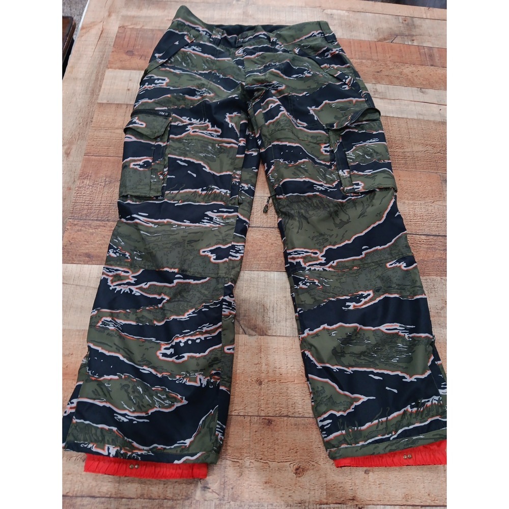 Aperture Sentry Tiger Camo Mens L Snowboard Ski Waterproof Cargo Pockets 2461 - Picture 10 of 16